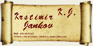 Krstimir Jankov vizit kartica